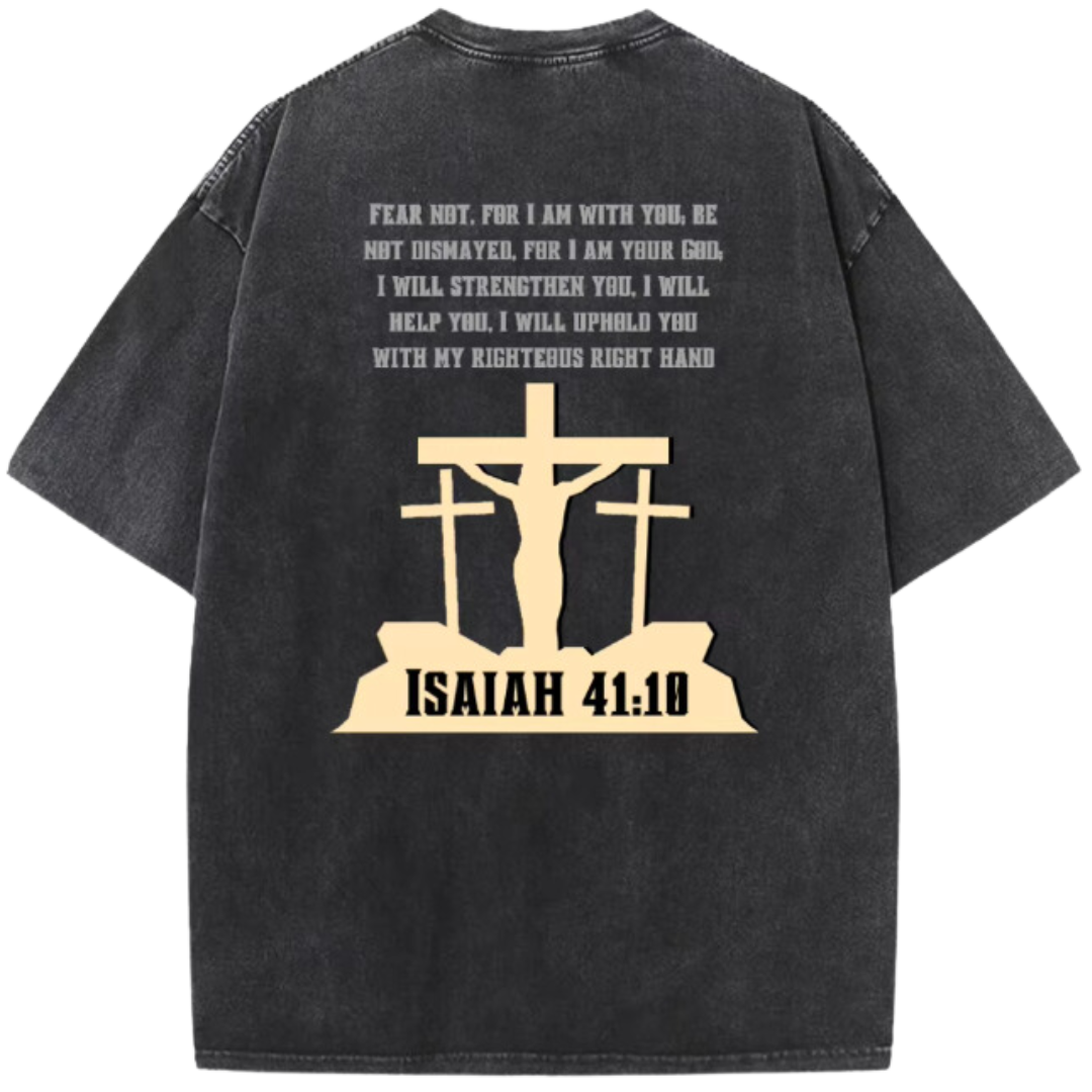 Three Cross "Isaiah 41:10" Tee