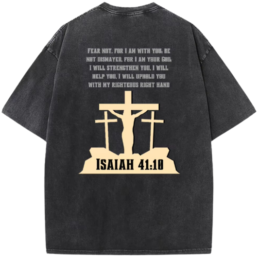 Three Cross "Isaiah 41:10" Tee